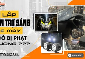Lắp đèn trợ sáng xe máy có bị phạt không?