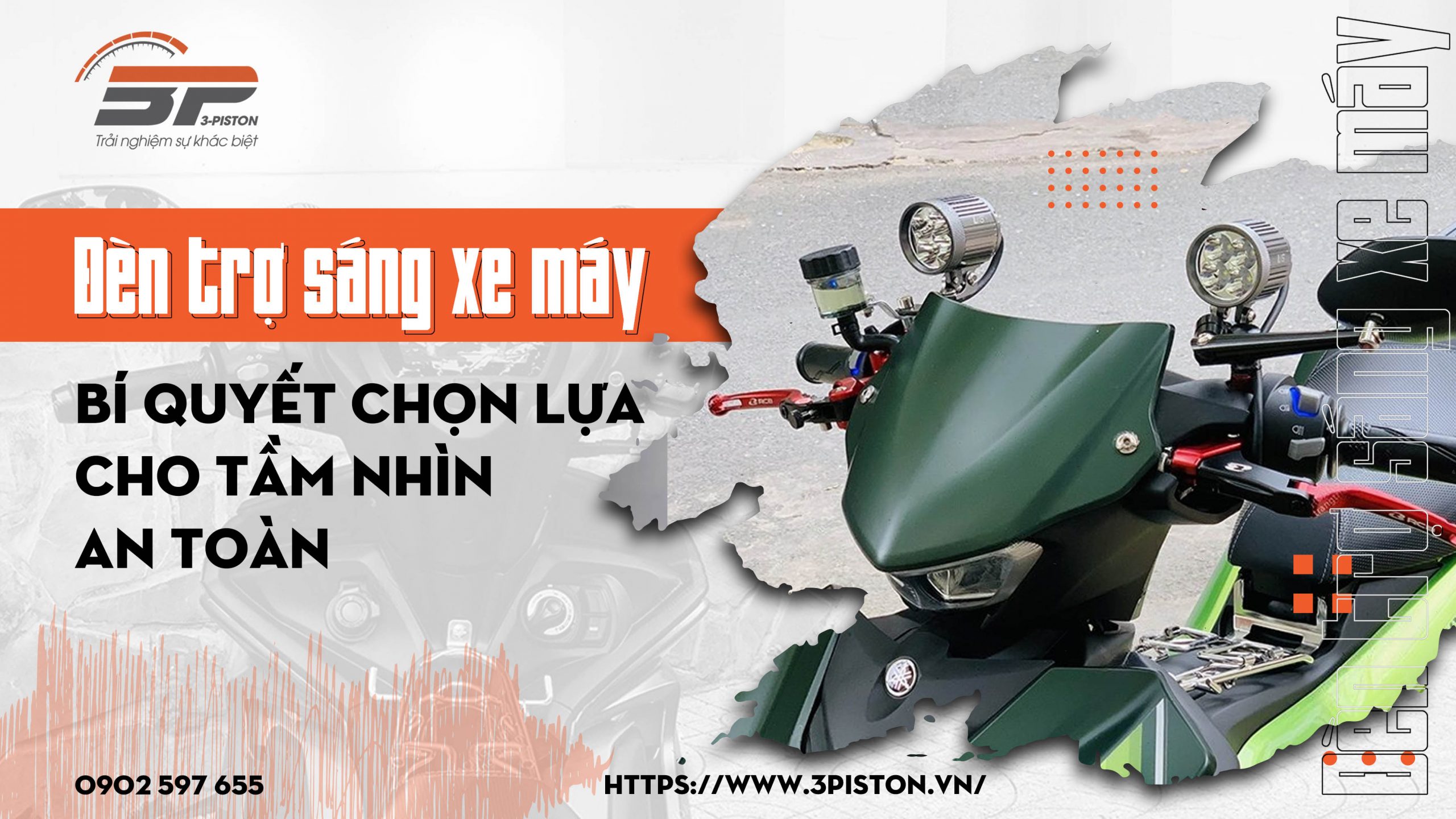 Đèn trợ sáng xe máy: Bí quyết chọn lựa cho tầm nhìn an toàn