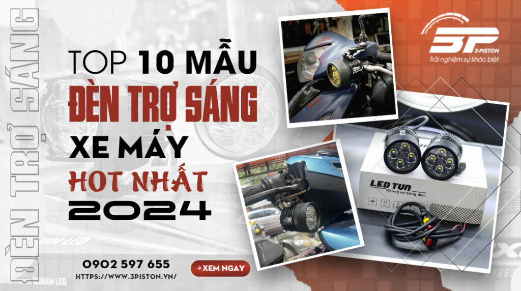 TOP 10+ mẫu đèn trợ sáng xe máy thời trang, HOT nhất 2024