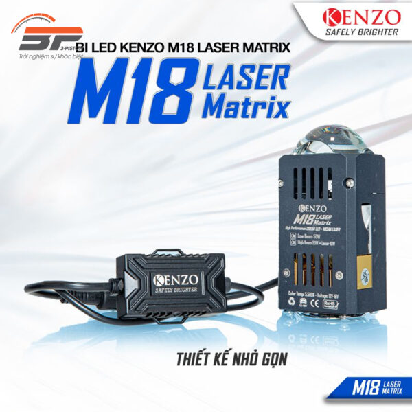 đèn Bi Led Mini Kenzo M18 Laser Matrix