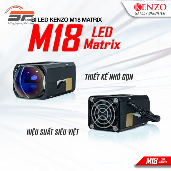 Đèn Bi Led mini 1.8 Kenzo M18 Matrix 1