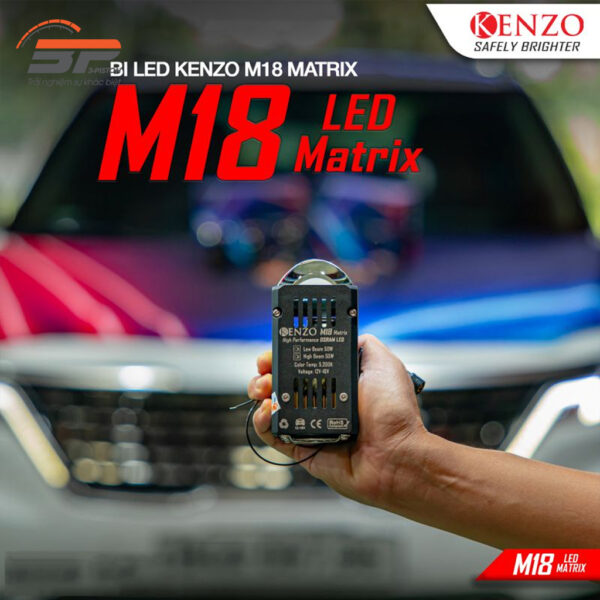 Đèn Bi Led mini 1.8 Kenzo M18 Matrix 11