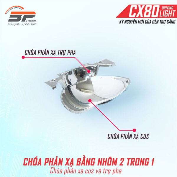 Đèn Bi cầu trợ sáng Kenzo CX80 9