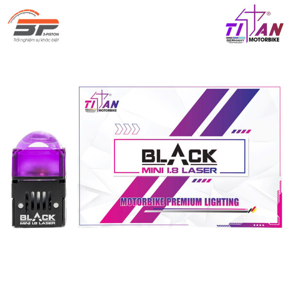 Đèn bi Laser Titan moto Black mini 1.8 1