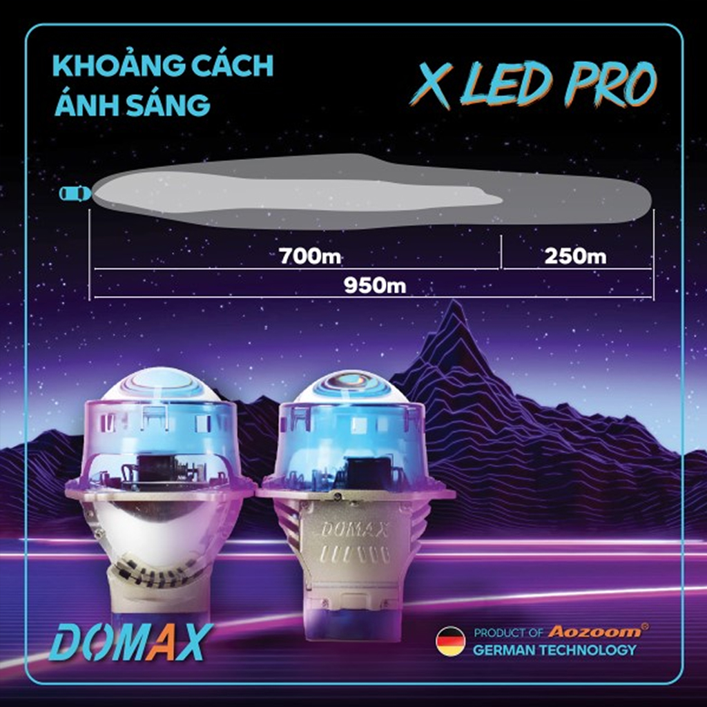 Đèn bi X Led Pro Domax Light 12