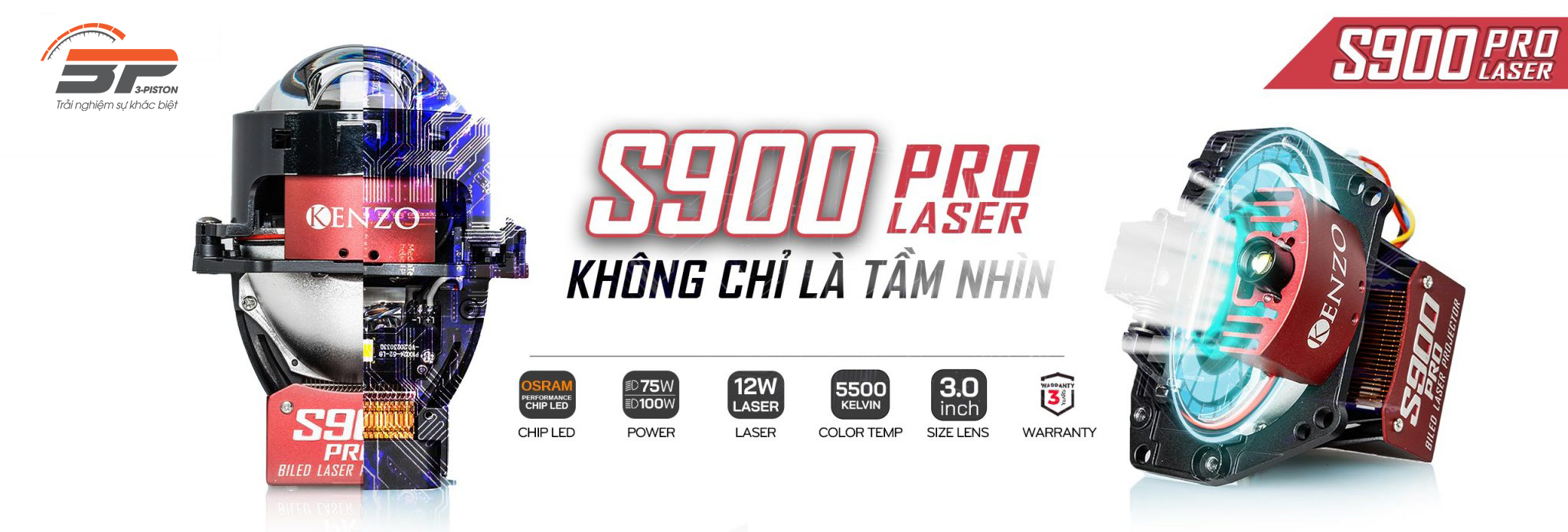 Đèn bi cầu Led Laser Kenzo S900 Pro 19