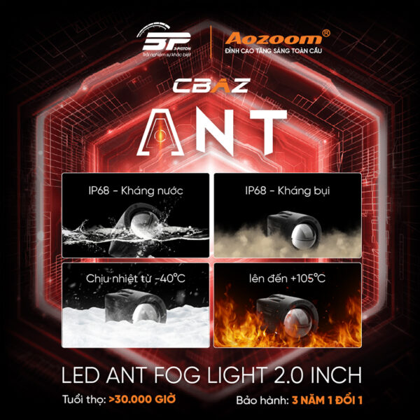 Đèn bi gầm Led Ant Fog Light 2.0 Inch 1