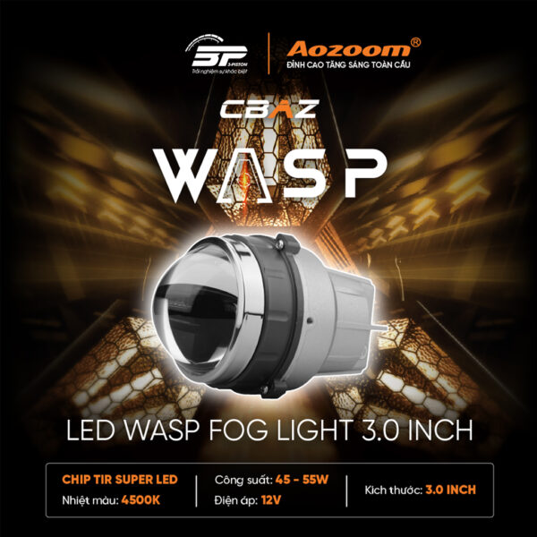 Đèn bi gầm Led Wasp Fog Light 3.0 Inch