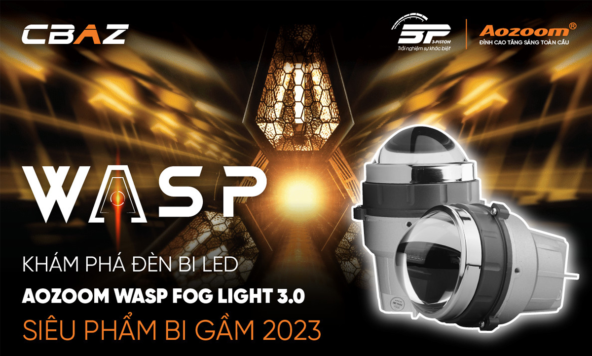 Đèn bi gầm Led Wasp Fog Light 3.0 Inch