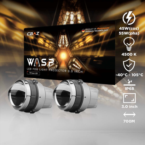 Đèn bi gầm Led Wasp Fog Light 3.0 Inch