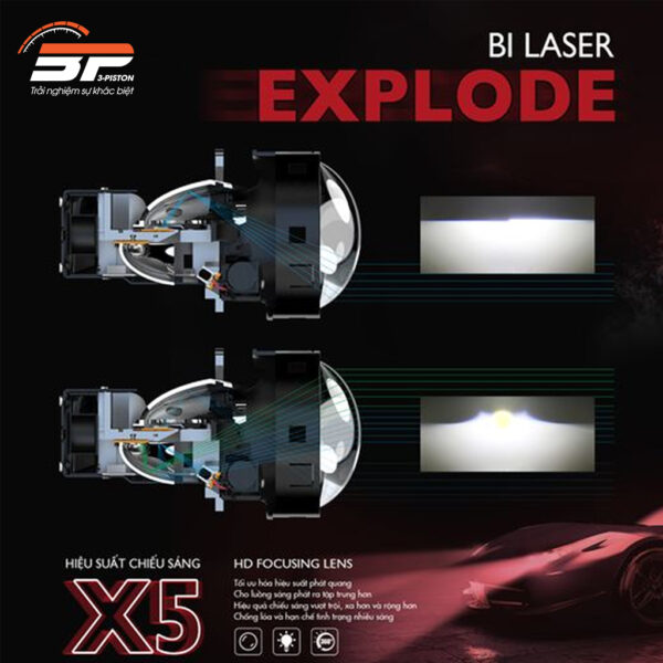 Đèn bi laser ô tô Explode Bulbtek 1