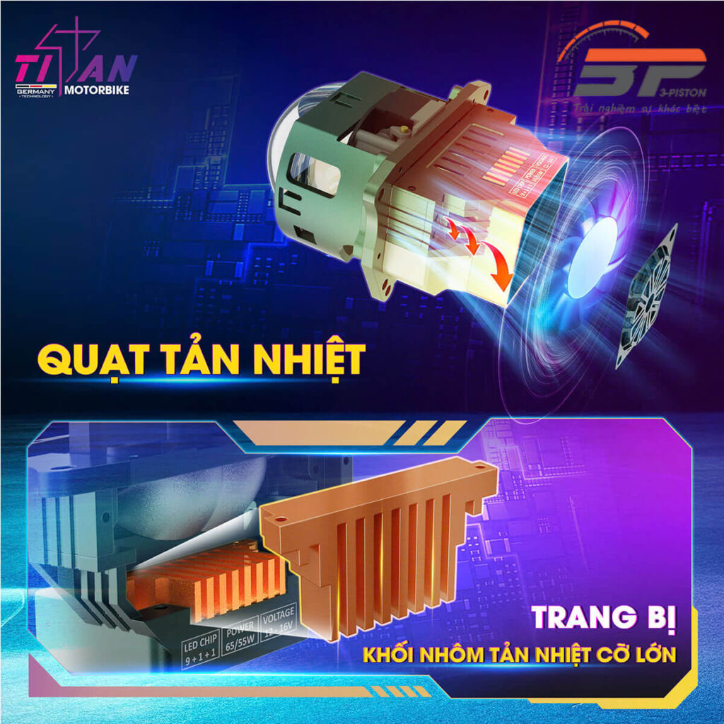 bi cầu LED CB150 Pro