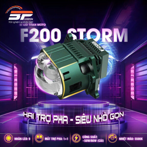 Đèn bi cầu led Titan Moto F200 Storm 9