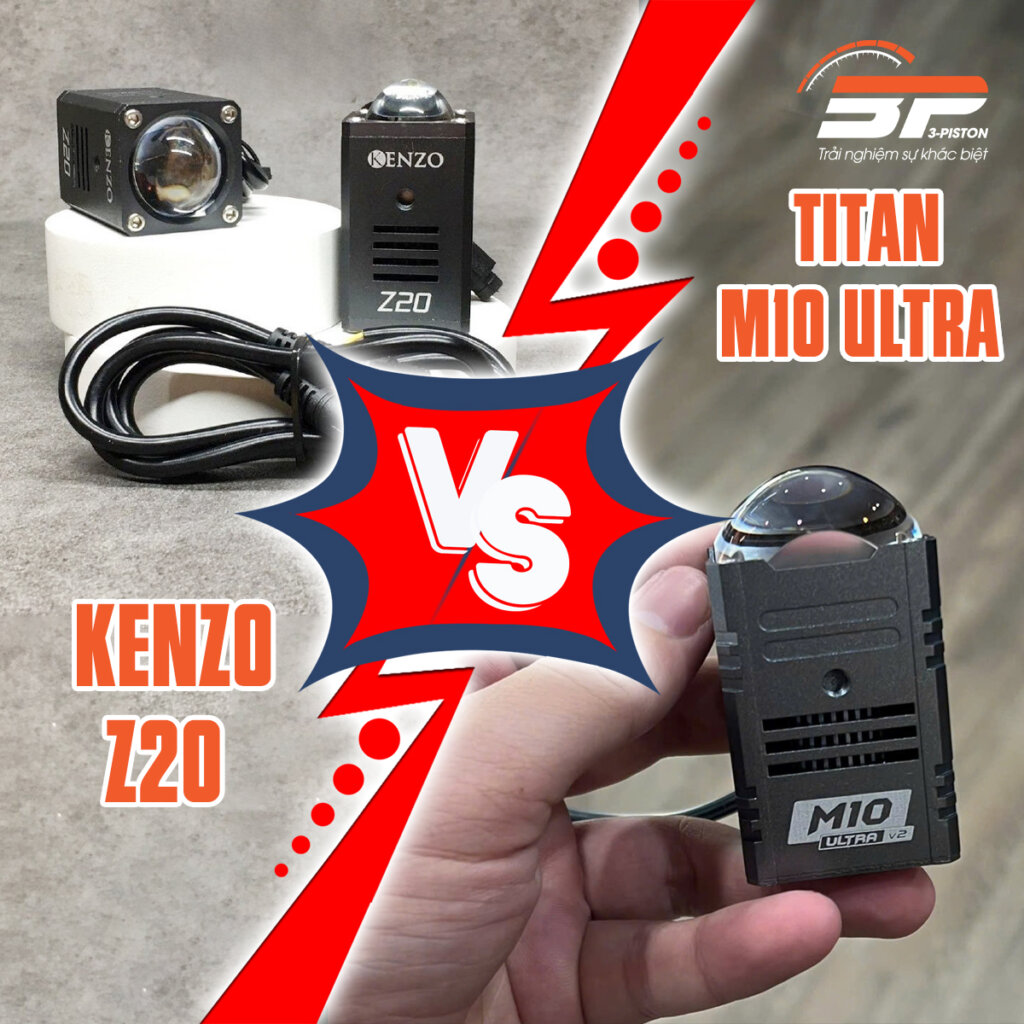 So sánh đèn trợ sáng Kenzo Z20 vs Titan M10 Ultra V2