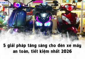 3Piston - Chuyên bi cầu Led 241 5 giải pháp tăng sáng cho đèn xe máy an toàn, tiết kiệm nhất 2026