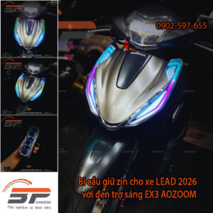 3Piston - Chuyên bi cầu Led 3 Bi Cầu Giữ Zin Cho Xe Lead 2026